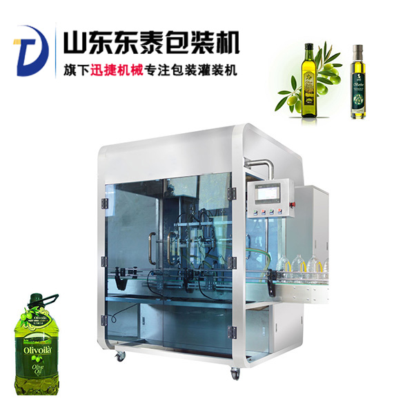 前方高能！快被這款全自動(dòng)橄欖油灌裝機(jī)帥哭了